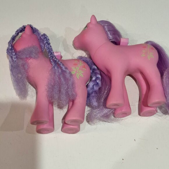 Lily flutter my little pony vintage toy horse Qty 2 mlp G1 - Picture 7 of 7
